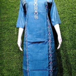 Women Kurta Embroidery Work With Pant And Matching Dupatta