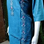 Women Kurta Embroidery Work With Pant And Matching Dupatta