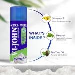 VI- JOHN Shaving Foam For Men, Sensitive Skin Type Shaving Foam With Goodness of Nature, Tea Tree Oil, Vitamin E Enriched and Anti- Bacterial Formula (400gm Each- Pack of 2)